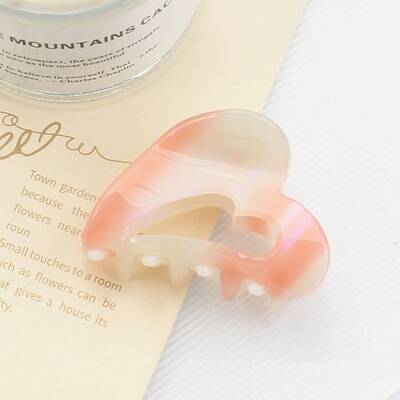 Cute Heart Cellulose Acetate Claw Hair Clips