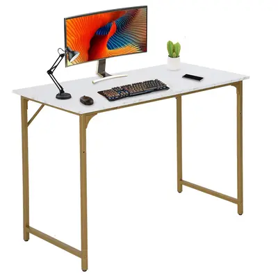 47 Inch Computer Desk, Home Office Desk, Modern Work Desk, Writing Desk for Small Space, Simple Desk, PC Table, Gaming Desk, ...