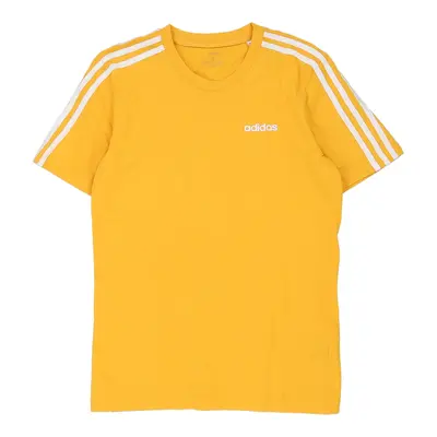 Adidas T-Shirt - Small Yellow Cotton