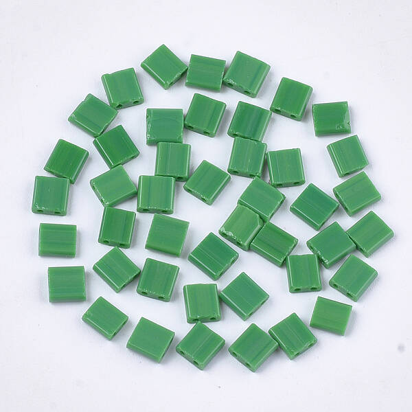 2-Hole Opaque Glass Seed Beads