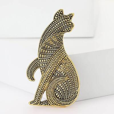Persian Cat Alloy Brooches