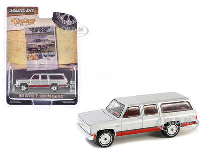 1981 Chevrolet Suburban Silver Metallic and Red \