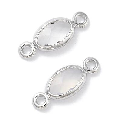 Brass Glass Connector Charms