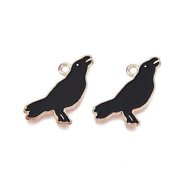 Halloween Theme Alloy Enamel Pendants
