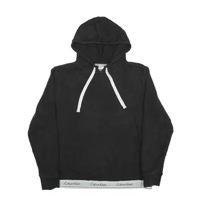 CALVIN KLEIN Hoodie Black Pullover Womens M