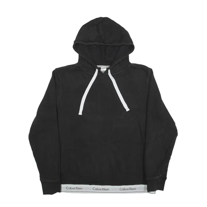 CALVIN KLEIN Hoodie Black Pullover Womens M