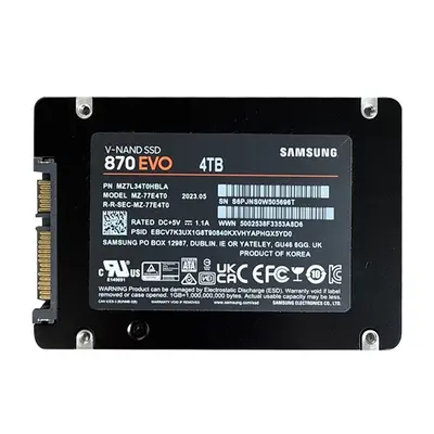 MZ7L34TOHBLA Samsung 870 EVO 4TB SATA 6Gb/s 2.5-Inch Solid State Drive
