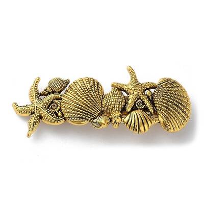 Shell Starfish Alloy Hair Barrettes