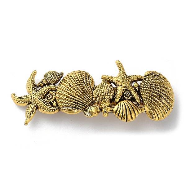 Shell Starfish Alloy Hair Barrettes