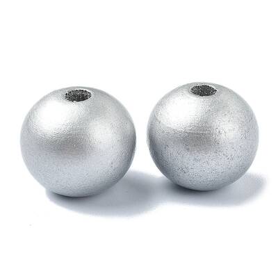 Wood Large Hole European Beads