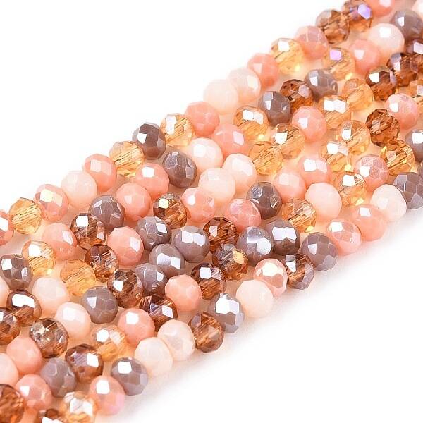 Electroplate Glass Beads Strands
