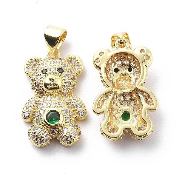 Brass Cubic Zirconia Pendants