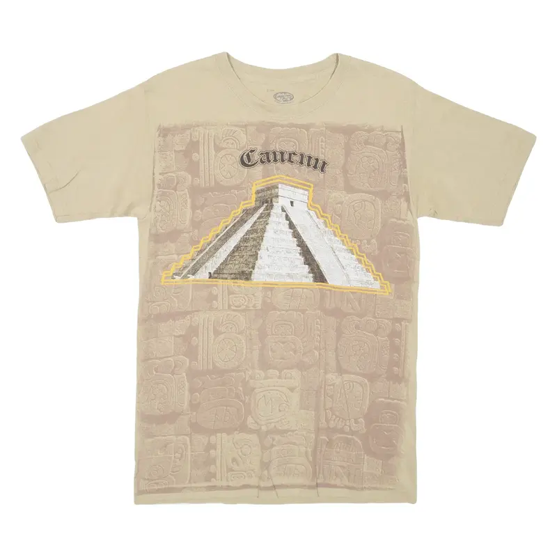 Cancun Mens T-Shirt Beige S