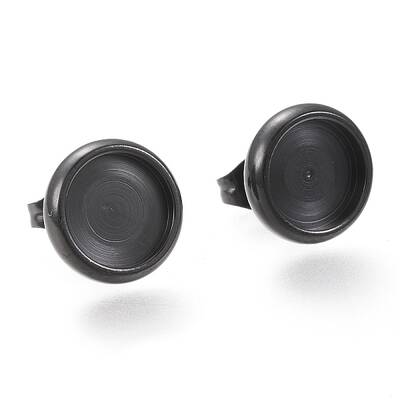 304 Stainless Steel Stud Earring Settings