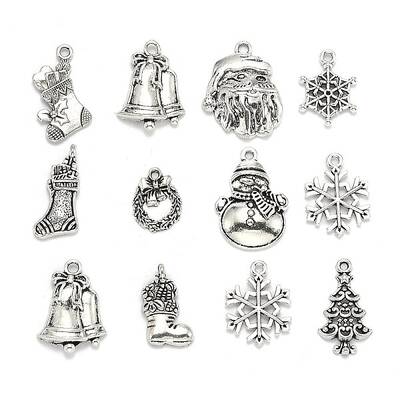 Christmas Mixed Style Tibetan Style Alloy Pendants