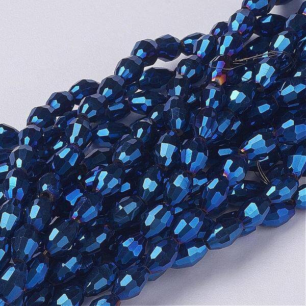 Electroplate Glass Beads Strands