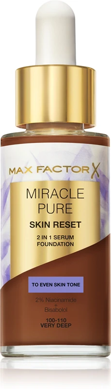 Max factor Miracle Pure Skin Reset 2in1 Serum Foundation - Makeup 30 ml 100-110 Very Deep