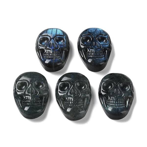 Natural Labradorite Engraved Cabochons