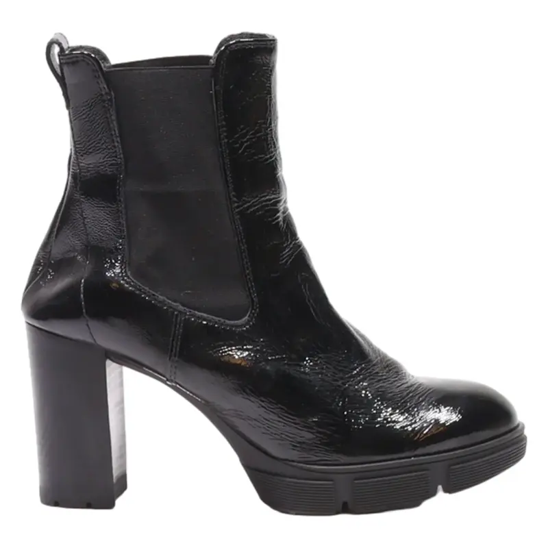 PAUL GREEN Block Heels Black Synthetic Womens UK 5