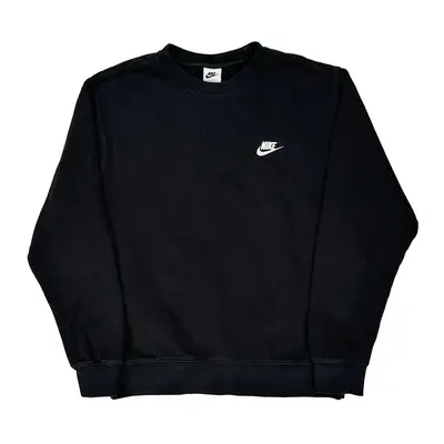 Nike Sweatshirt - Medium Black Cotton Blend