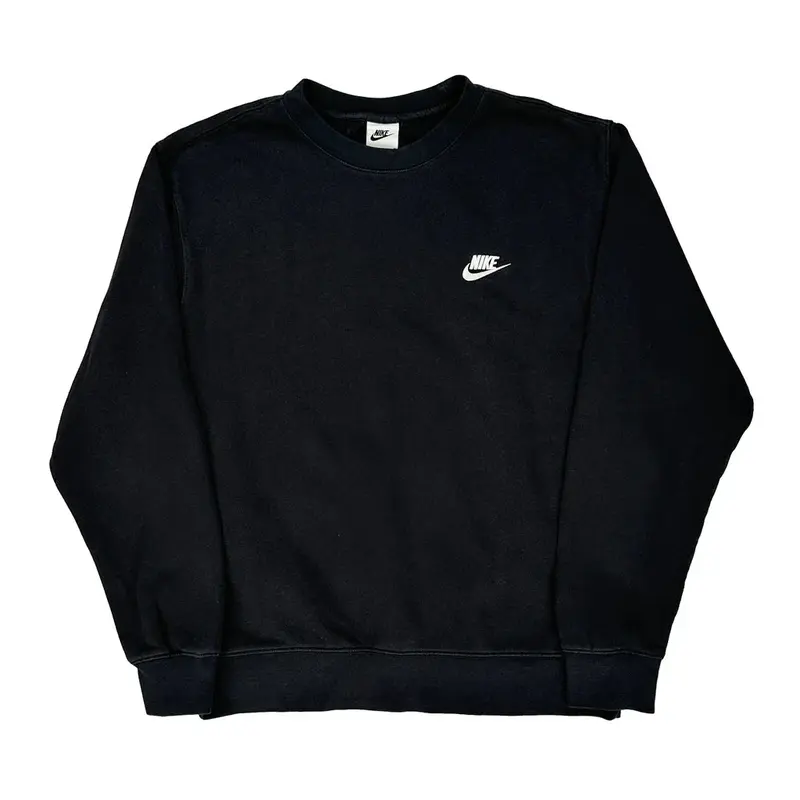Nike Sweatshirt - Medium Black Cotton Blend