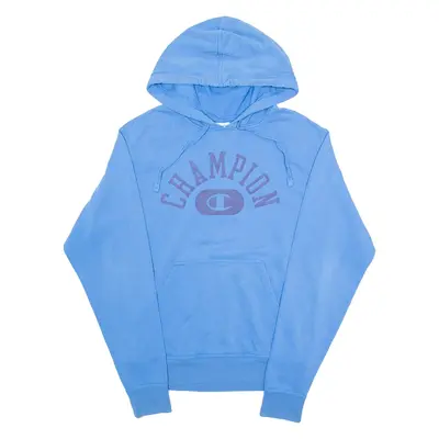 CHAMPION Mens Blue Hoodie S
