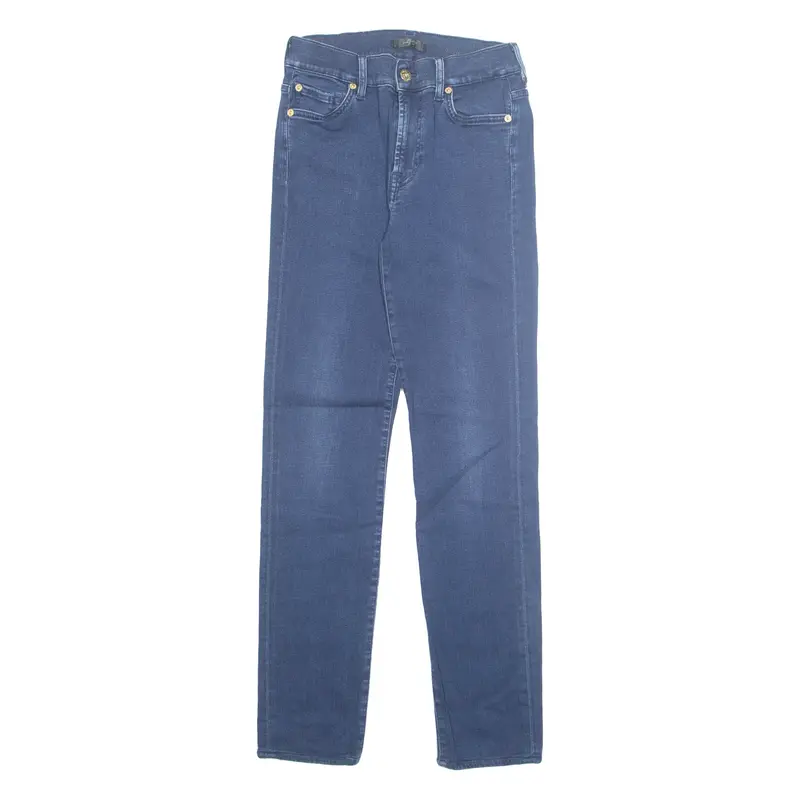 7 FOR ALL MANKIND Womens Jeans Blue Regular Tapered W24 L28
