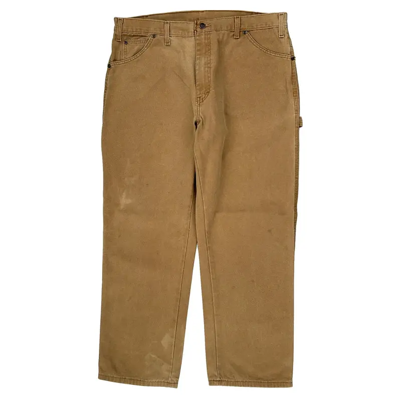 Dickies Carpenter Trousers - 38″ Waist Brown Cotton
