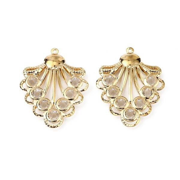 Iron Rhinestone Pendants
