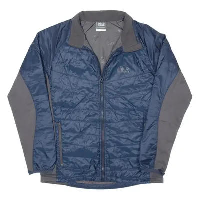 JACK WOLFSKIN Lightweight Puffer Jacket Blue Mens S