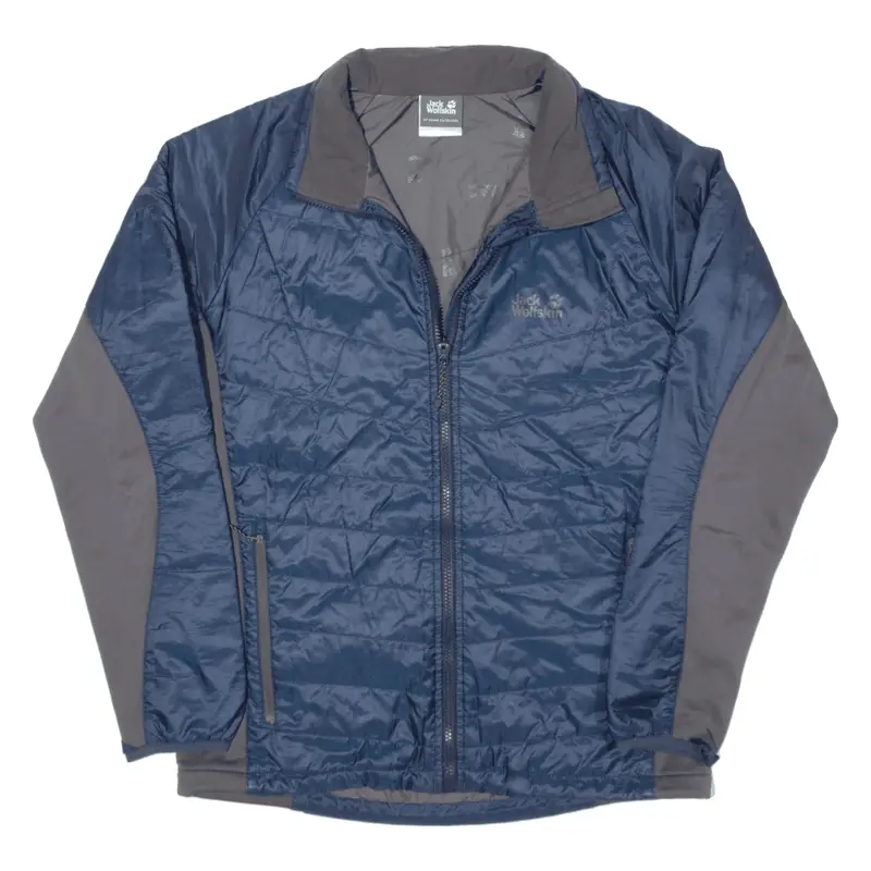 JACK WOLFSKIN Lightweight Puffer Jacket Blue Mens S