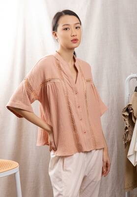 Blouse Sorrente Dirty-Pink | Color: DIRTY PINK | Size: S