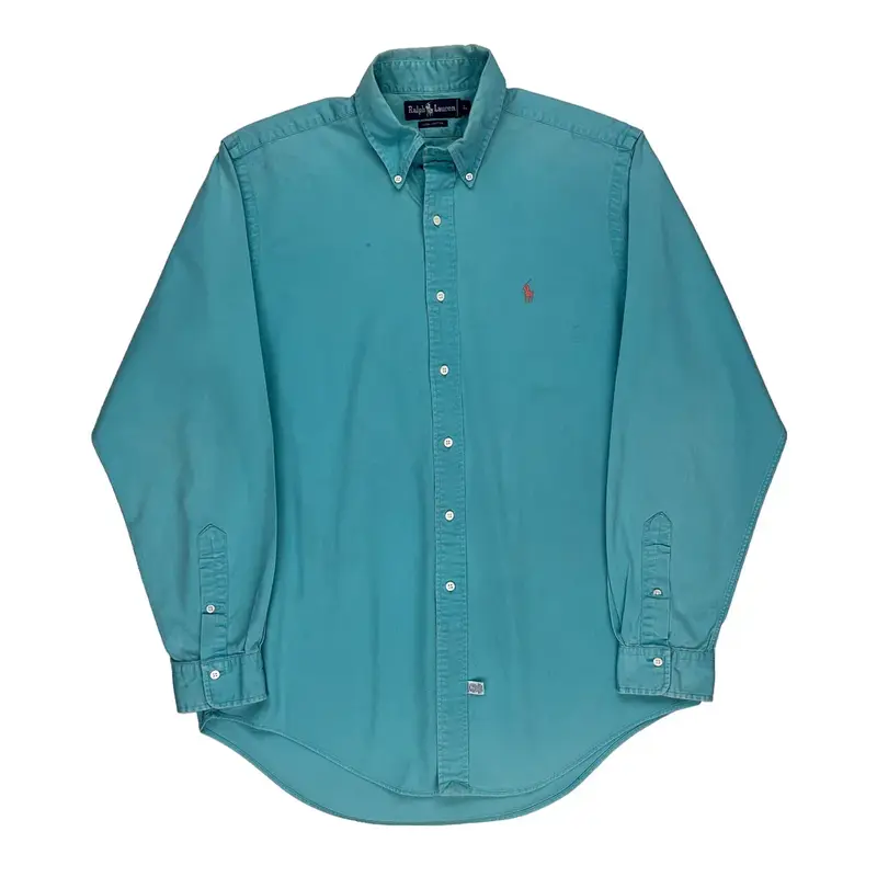 Ralph Lauren Shirt - Large Blue Cotton | Size: large