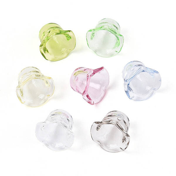 Transparent Acrylic Bead Caps