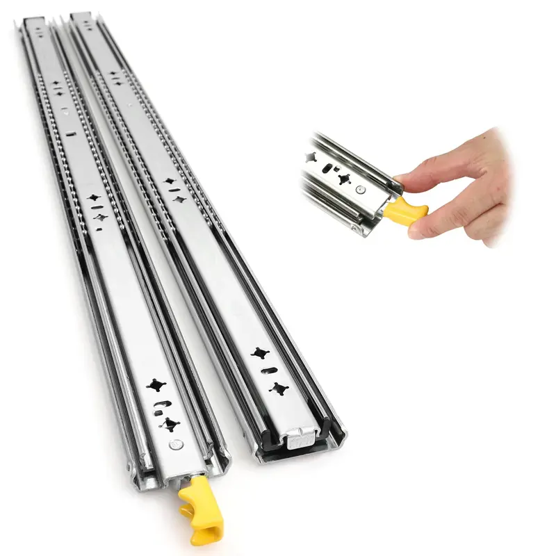 Garvee Heavy Duty Drawer Slides, 18 20 22 24 26 28 30 32 34 36 38 40 44 48 60 Inch 500 Lbs Load Capacity Drawer Slides, Ball ...