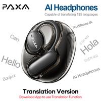 PAXA OpenAir 5  Intelligent Al Translation Earphones,Wireless Bluetooth 5.4 Earbuds High-Fidelity Robust Bass Sound Headphone...
