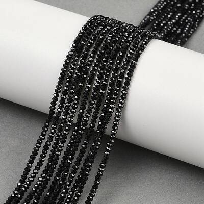 Natural Black Spinel Beads Strands