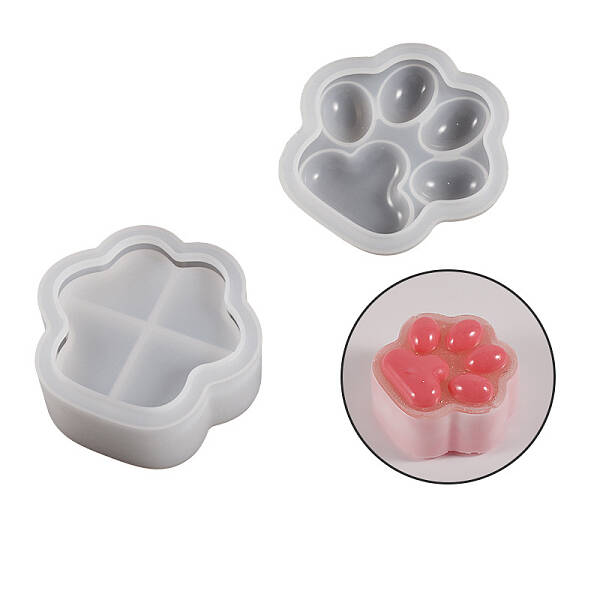 DIY Silicone Paw Print Storage Box Molds