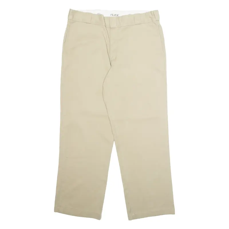 DICKIES Chino Workwear 874 Mens Trousers Beige Regular Straight W36 L30