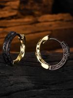 Vintage Hoop Earrings, Fashion Jewelry for Party, Daily Clothing Decor, Trendy All-match & Exquisite Jewelry for Birthday Gif...