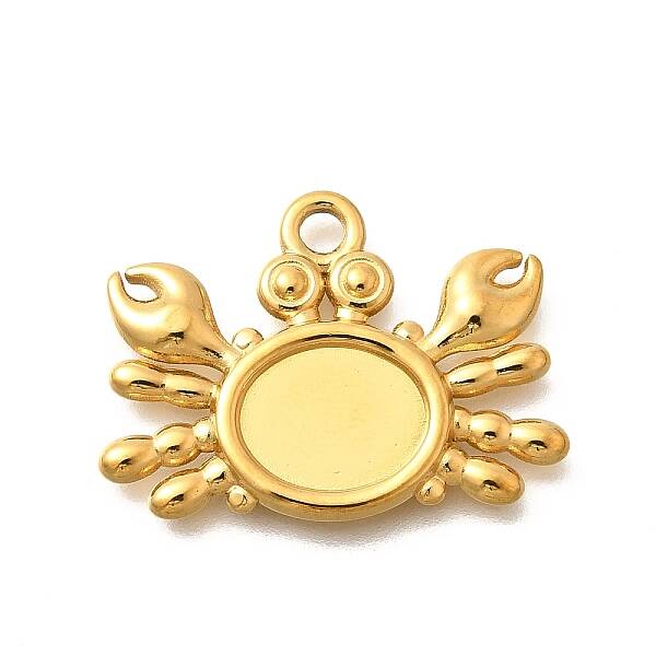 304 Stainless Steel Pendant Cabochon Settings