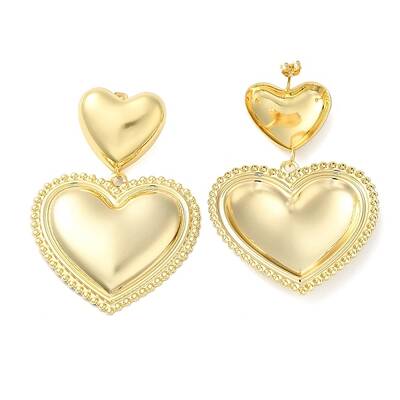 Brass Stud Earrings for Women