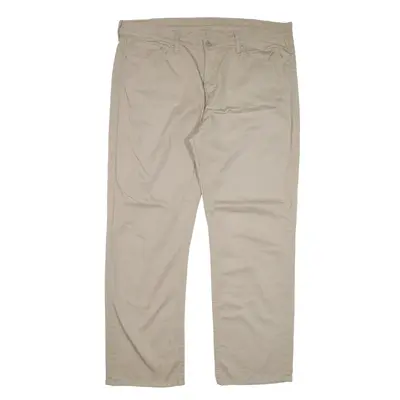 LEVI'S 514 Trousers Beige Classic Straight Mens W40 L32