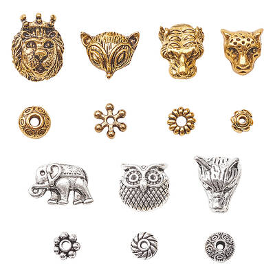 Tibetan Style Alloy Beads and Beads Spacers