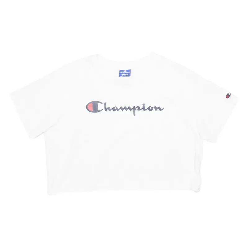 CHAMPION Cropped Womens T-Shirt White M