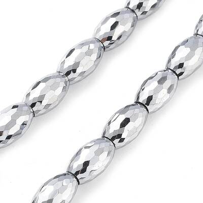 Electroplate Transparent Glass Beads Strands