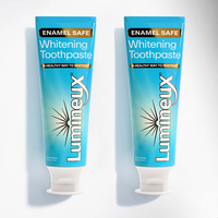 Lumineux Whitening Toothpaste (2 Pack) for Oral Care Dead Sea Salt Coconut Oil Daily Soft