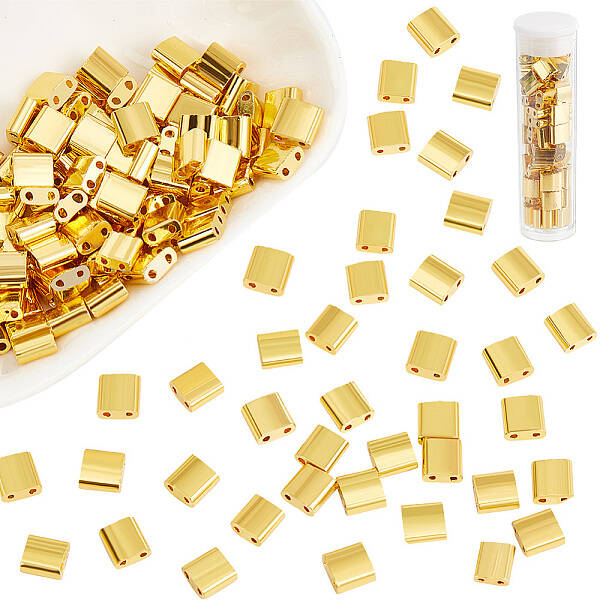 140Pcs Electroplated Glass Seed Beads
