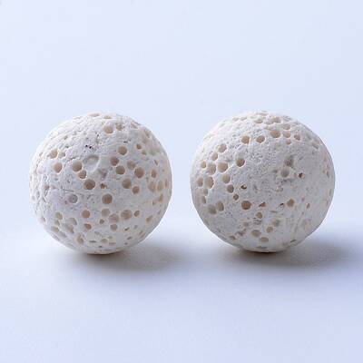 Unwaxed Natural Lava Rock Beads