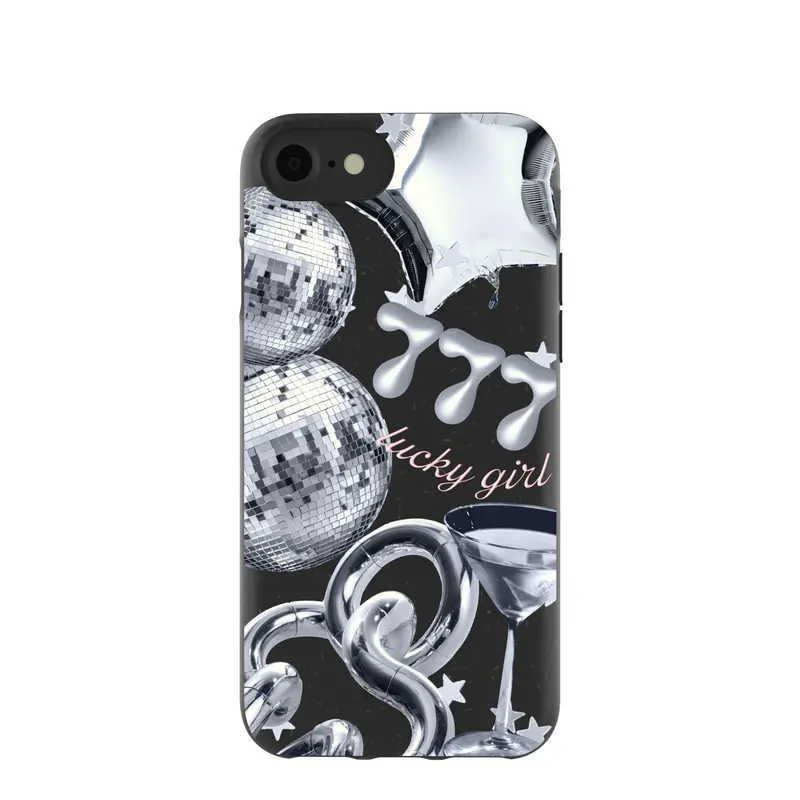Black Cosmic Luck iPhone 6/6s/7/8/SE Case